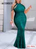 Plus storlek klänningar sexig plus size aftonklänning lång lyx elegant hög midja bodycon klädkvinnor klänningar sommarfest vestidos damer 230519