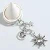 Keychains Metal Keychain Sun Moon Heart Star Key Ring Starry Night Key Chains Friendship Souvenir Gifts For Women Men Jewelry