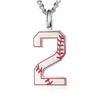 Pendant Necklaces Stainless Steel Black Sier Baseball Number 09 Necklace For Men Inspiration Fashion Charm Jewelry Gift Drop Deliver Dhidj