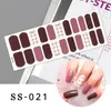 Nagelstickers Sanuxc Semi-permanente lijm Pools Volledige omslag voor kunstmanicure Stickers vrouwen