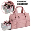 Sacs polochons Sport de plein air femmes week-end voyage sac de sport grande capacité Gym formation hommes vêtements chaussures sac de rangement