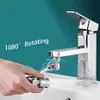 Robinets de lavabo de salle de bain 1080 ° Rallonge de robinet Filtre anti-éclaboussures Aérateur Pulvérisateur Fixation Cuisine flexible 2 modes Buse de robinet d'eau