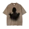 T-shirts pour hommes PFNW printemps été Chic flocon de neige Figure virtuelle impression t-shirt à la mode haut Cool Anime Baggy Tees 12A8452 230518