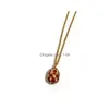 Pendant Necklaces Selling Enamel Easter And Christmas Egg Gift Necklace Drop Delivery Jewelry Pendants Dhtqw