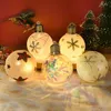 Party Decoration Christmas LED Lights Ball Xmas Tree Snowflake Elk Pattern Hanging Pendant Ornaments Home Decorations Year Gift Decor