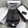 Nieuwste mannen vrouwen mode slippers luxe slides zomer platte slipper trendy lederen rubberen sandaal heren strand glijbaan Eur 35-48