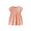 Robes de fille bébé filles belle robe à manches longues fleur de coton vêtements décontractés jolies robes pour tout-petits enfants 0-3 ans 230519