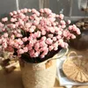 Decorative Flowers 15 Heads / Bouquet Rose Decor Artificial Flower Home Imitation Fake For Garden Plant Desk Hand-Holding