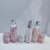 Garrafas de armazenamento 10 ml de perfume garrafa de garrafa de desgaste portátil brilhante e requintado de luxo presente de plástico de plástico de plástico spray por atacado