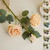 Decorative Flowers 1 Branch Artificial Flower Eye-catching Simulation Rose Arrangement Imitation