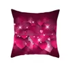 Federa per cuscino Rosso San Valentino Cuscino pelle di pesca Er Buon San Valentino Cuore Decorazioni per la casa Drop Delivery Giardino Tessile Biancheria da letto S Dhxrl