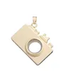 Hangende kettingen 5 -stcs creatief reizen thema camera gevormd drijvend geheugen vlak glazen medaillon ketting living sieraden diypendant dro dhcbl