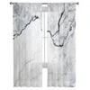 Curtain Marble Grey Design Crackle For Living Room Transparent Tulle Curtains Window Sheer The Bedroom Accessories Decor