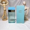 W Stock Blue Forever Kolonia Kobieta Perfumę Zapach dla Lady 100 ml EDP Spray Parfum Designer Perfumy dłuższe przyjemne zapachy 423