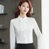 Bluzki damskie Czerwone Kobiety Formalna koszula 2023 W modnym modnym koreańskim szyfonie z krótkim rękawem ubrania biura biura