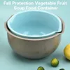 Bowls 3Pcs Salad Bowl -grade Save Space Drainage Nozzle Fall Protection Creative Colourful Fruit Tray Mixing Kitchen Supply