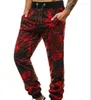Pantalons pour hommes Casual Style européen et américain Slim Ladder Cloud Printing Fashion Street Pantalons