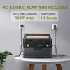 AllPowers 700W Портативная электростанция 606WH Аварийный питание с монокристаллической складной портативной панелью 18 В 200 Вт 200 Вт