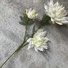 Dekorative Blumen Dahlie Dorn Chrysantheme Künstlicher Seidenblumenzweig für Zuhause Blumenarrangement Hochzeit Layout Dekoration Fake