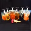 100ml 200ml 250ml 300ml 500ml Standup Plastic Drink Packaging Bag Spout Pouch for Beverage Liquid Juice Milk Coffee DLH169