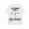 Maglietta firmata Islands Abbigliamento da uomo estivo Traspirante Lettera sciolta Stampa Amanti Street Fashion T-shirt in cotone varsity Piccolo ricamo