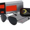 파일럿 디자이너 선글라스 남성 여성 클래식 태양 안경 비행기 모델 R25 렌즈 더블 다리 디자인 적합한 패션 비치 운전 낚시 안경