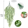 Dekorativa blommor Artificial Plant Rattan Golden Bell Willow 80cm Shooting Wedding Party Home Garden Wall Hanging Plastic Decoration Flower