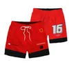 2023 New F1 Red Team Men Shorts Formula 1 Racing Driver Fashion Shorts Summer Men's Sports Casual Shorts Quick Dry Short Pants