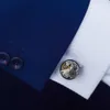 カフリンクSavoyshi Mechanical Watch Movement Cufflinks for Mens Shirt Cuff Cuff Functional Watch Mechanism Brand Cuff Links Designer Jewelry 230518