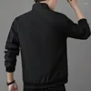 Heren Jackets Aankomst Leer Leer Solid Fashion Coats Male Casual Slim Stand Collar Bomber Jacket Men Outerdoor Thin Coat M-5XL