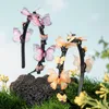 Hair Accessories Colorful Dreamy Crystal Butterfly Children Hoop Kids Fixed Anti-slip Braided Headband Cute Headdress