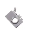 Hangende kettingen 5 -stcs creatief reizen thema camera gevormd drijvend geheugen vlak glazen medaillon ketting living sieraden diypendant dro dhcbl