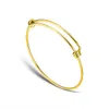 Bangle 50Mm 55Mm Bracciali in filo espandibile in acciaio inossidabile 1,6 mm di spessore Adt Bracciali regolabili per bambini per gioielli fai da te Drop Dhgarden Dhnc1