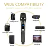 Microphones Wireless Microphone For Karaoke Home Meeting Church School Show With Rechargeable Lithium Battery Receiver 230518