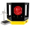 220V 6 zijden roteerbare zonnefilm / tint warmtebox warmte lamp raamfolie display met infrarood bol 150W demo tool k101