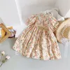 Meisjesjurken zomer bloemenjurk lolita kind meisjes casual midi jurk kinderen jurken voor tieners feest prinses sundress 12 13 15 jaar oud 230519