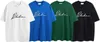 RHUDE T-shirt da uomo Summer Fashion Cotton Rhude T-shirt a maniche corte ricamata con micro-lettere per uomo e donna High Street Loose Hip-hop Joker Shirt