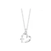 Pendant Necklaces Womens Faith Hope Love Heart With Cross Necklace For Mom Girlfriend Birthday Gifts Drop Delivery Jewelry Pendants Dhwri