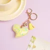 Keychains Novelty Key Chain Items Cute Key Cap Chain Rhinestone Leather Heart Key Cover Multi Colors Wholesale