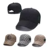 Designer Street Cap Mode baseballpet Heren Dames baseballpet 5 kleuren voorwaartse pet Casquette verstelbaar om op de pet te passen