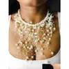 Collane con ciondolo Collana da donna da donna Elegante sposa Trendy Accessorio alla moda Regalo Gioielli Ragazza Light Chic Pearl Style Fashion Orna Dhbca