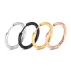 Hoop Huggie Punk Uni Small Earrings Black Gold Sier Color Stainless Steel Earring Circle Fashion Ear Jewelry For Women Man Dhgarden Dhgin