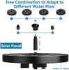 Other Garden Supplies 1.5W Solar Bird Bath Fountains 2022 New Upgrade with 6 Nozzles Solar Fountain Suitable for Garden Bird Bath G230519