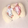 Голубо -розовый грудый вскармливание подушка чистый цвет просто детская креативная кровать для сна беременность мама талия подушка удобная долговечная домашняя аксессуара BA22 B23