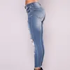 Jeans New Fashion Casual Jeans Boyfriend Ripped Women's Jean's High Waist Slim Stretch Pantal