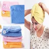 Nieuwe snel droge microvezel handdoek Haar Magic Drooge tulband Wrap Hat Cap Spa Badkamer