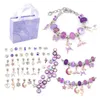 Chain Unicorn Colorful Crystal Diy Creative Handmade Children's Jewelry Bracelet Set With Gift Bag 230518