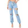 Jeans da donna Pantaloni in denim skinny traspiranti resistenti agli strizzacervelli elastici per lo shopping