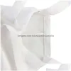 Opbergtassen leeg sublimatietas Diy witte polyester katoenen stof schoktrekoverdracht afdrukken draagtas voor boodschappendruppel levering ho dhcf0