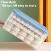 Set di stoviglie Robusta scatola di immagazzinaggio per gnocchi congelati Impilabile Anti-rottura Fondo antiscivolo Frigo Gnocco Forniture per la casa